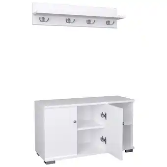Möbelix Garderobe Gados 2-teilig Weiß Angebot