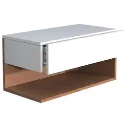 Möbelix Nachtkästchen Usal Xl B: 60 Cm Weiß/eiche Dekor Angebot