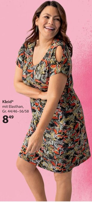 Kleid Mit Elasthan 44/46-56/58