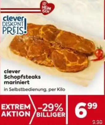 Billa clever Schopfsteaks mariniert Angebot