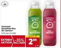 Billa Innocent Smoothie Plus div. Sorten Angebot