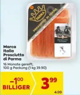 Billa Marca Italia Prosciutto di Parma Angebot