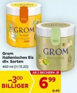 Billa GROM italienisches Eis div. Sorten Angebot