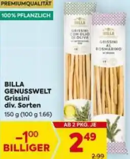 Billa Billa genusswelt grissini Angebot