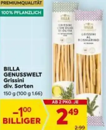 Billa Billa genusswelt grissini Angebot