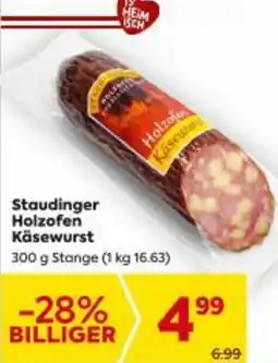 Billa Staudinger Holzofen Käsewurst Angebot