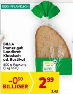 Billa BILLA immer gut Landbrot Klassisch Angebot