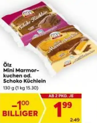 Billa Ölz Mini Marmor- kuchen od Schoko Küchlein Angebot