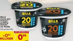 Billa immer gut Protein- pudding Schoko od. Vanille Angebot