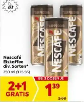 Billa Nescafé Eiskaffee div. Sorten Angebot