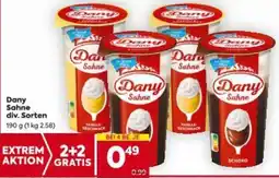 Billa Dany Sahne div. Sorten Angebot