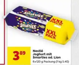 Billa Nestlé Joghurt mit Smarties od. Lion Angebot