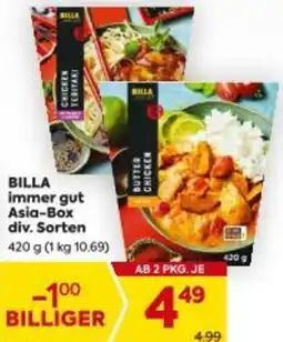 Billa immer gut Asia-Box div. Sorten Angebot