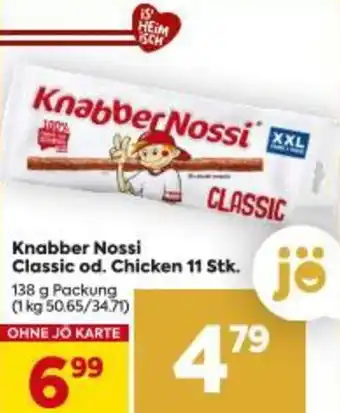 Billa Knabber Nossi Classic od. Chicken 11 Stk Angebot