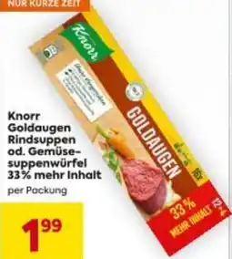Billa Goldaugen Rindsuppen od. Gemüse- suppenwürfel 33% mehr Inhalt Angebot