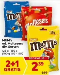 Billa od. Maltesers div. Sorten Angebot