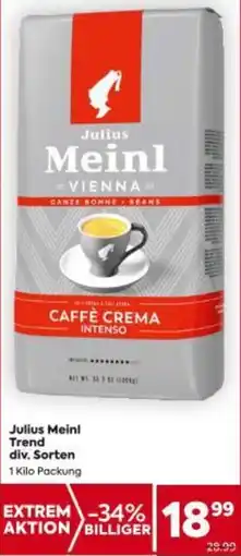 Billa Julius Meinl Trend div. Sorten Angebot