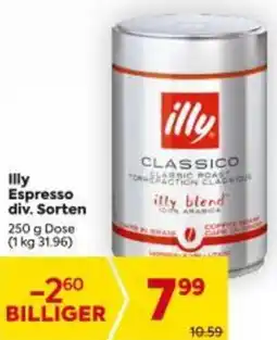 Billa Illy Espresso div. Sorten Angebot