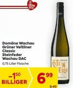 Billa Domäne Wachau Grüner Veltliner Classic Steinfeder Wachau DAC Angebot
