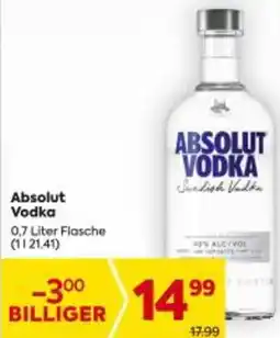 Billa Absolut Vodka Angebot