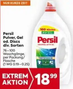 Billa Persil Pulver, Gel od. Discs div. Sorten Angebot