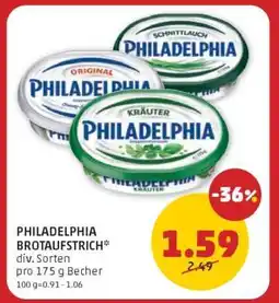PENNY PHILADELPHIA BROTAUFSTRICH Angebot