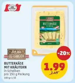 PENNY BUTTERKÄSE MIT KRÄUTERN Angebot