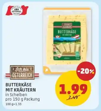 PENNY BUTTERKÄSE MIT KRÄUTERN Angebot
