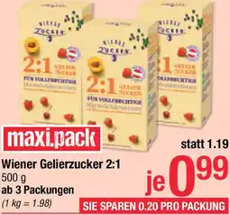 Maximarkt Wiener Zucker Gelierzucker 2:1 Angebot
