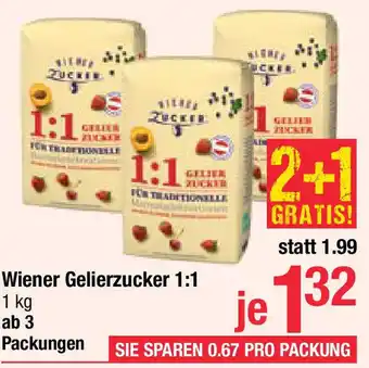Maximarkt Wiener Zucker Gelierzucker 1:1 Angebot