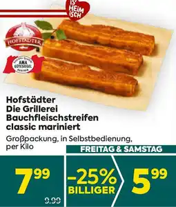 Billa Die Grillerei Bauchfleischstreifen classic mariniert Angebot