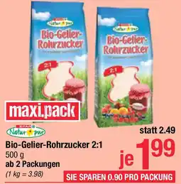 Maximarkt Spar Natur pur Bio-Gelierrohrzucker 2:1 Angebot