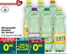Billa Römerquelle Emotion Angebot