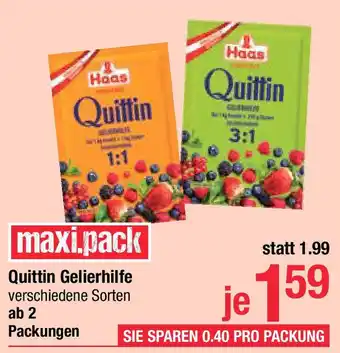 Maximarkt Haas Quittin Gelierhilfe Angebot
