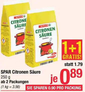 Maximarkt Spar Citronen säure Angebot