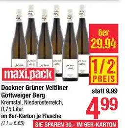 Maximarkt Dockner Grüner Veltliner Göttweiger Berg Angebot