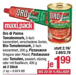Maximarkt Oro Di Parma Bio Tomatenmark Angebot