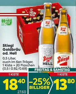 Billa Goldbräu od. Hell Angebot