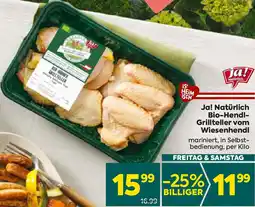 Billa Bio-Hendl- Grillteller vom Wiesenhendl Angebot