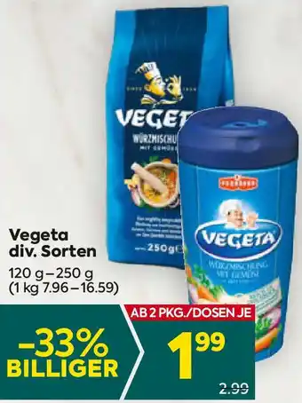 Billa Vegeta Angebot