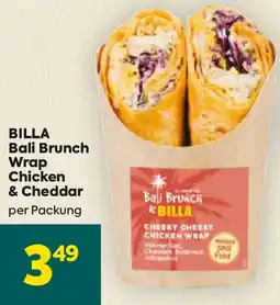 Billa Bali Brunch Wrap Chicken & Cheddar Angebot