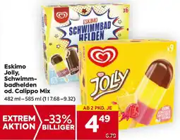 Billa Jolly, Schwimm- badhelden od. Calippo Mix Angebot