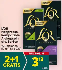 Billa Nespresso- kompatible Alukapseln Angebot