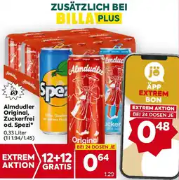 Billa Original, Zuckerfrei od. Spezi Angebot