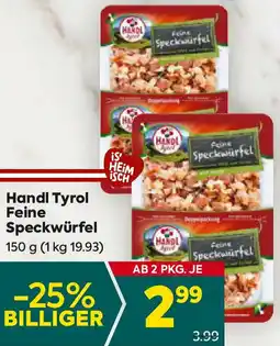 Billa Feine Speckwürfel Angebot