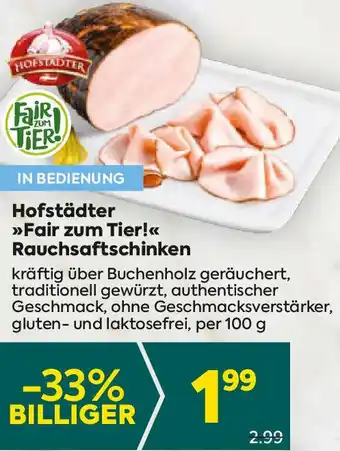 Billa Rauchsaftschinken Angebot