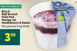 Billa Bali Brunch Chia Pod Mango od. Heidelbeere & Kokos Angebot