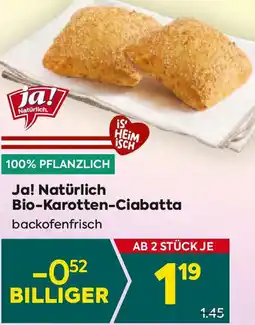 Billa Bio-Karotten-Ciabatta Angebot