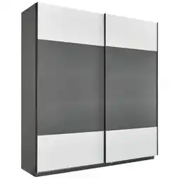 Möbelix Schwebetürenschrank B: 228cm Ondega Anthrazit/weiß Angebot