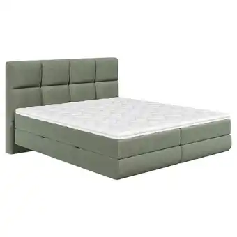 Möbelix Polsterbett mit Bettkasten 180x200 cm London Olivgrün Angebot